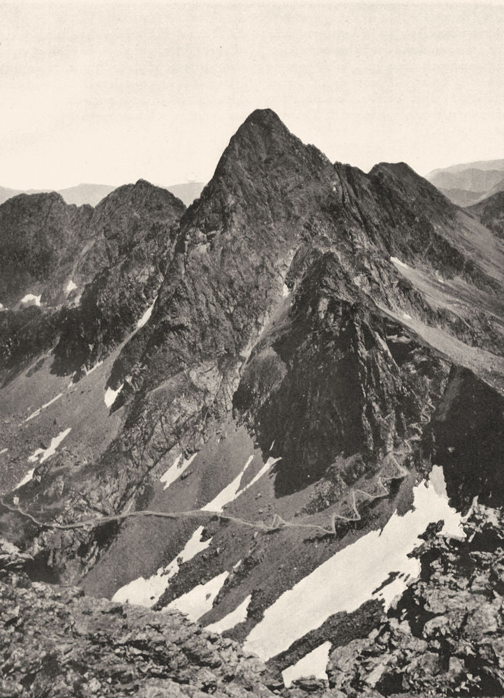 HAUTE-GARONNE. Port de Venasque- pic de la Mine 1903 old antique print picture